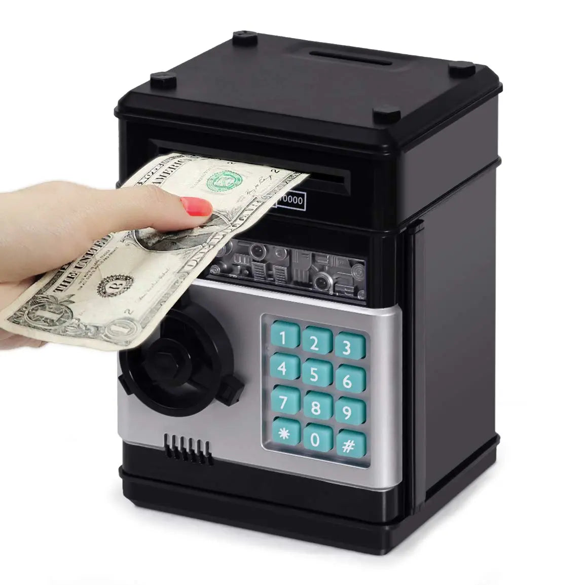 Piggy Bank, (Battery Not Included)Saving Box, Cash Coin Can Safe Bank Electronic Coin Money Bank Gifts Toy ATM Bank, Hot Gift for Boys and Girls